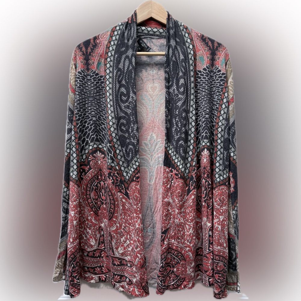 ETRO Silk Cashmere Open Cardigan